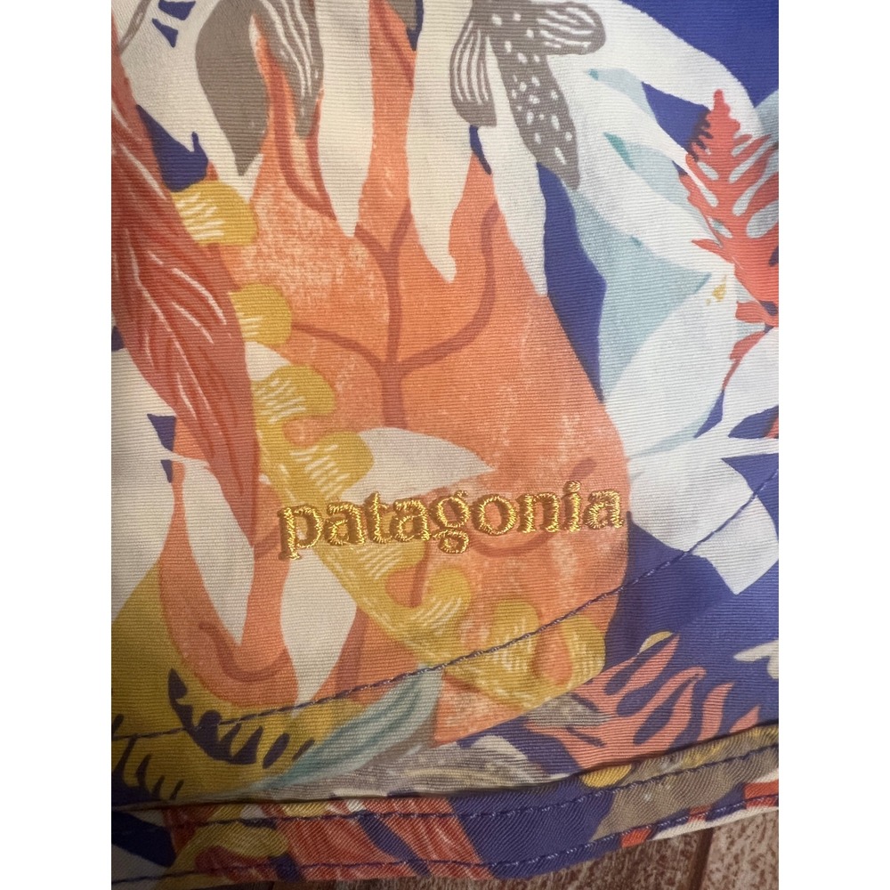 Patagonia Barely Baggies Shorts 2.5 Joya Flora Violet Blue Womens 6 - Picture 6 of 12